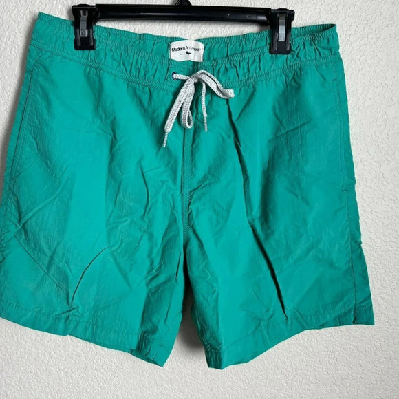 Modern Amusement Men's Swim Trunks Shorts Size Large Green - Picture 1 of 9